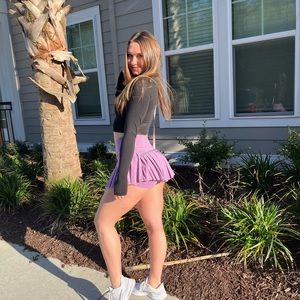 Purple tennis skirt